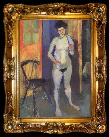 framed  Henri Matisse Nude with White Towell (mk35), ta009-2